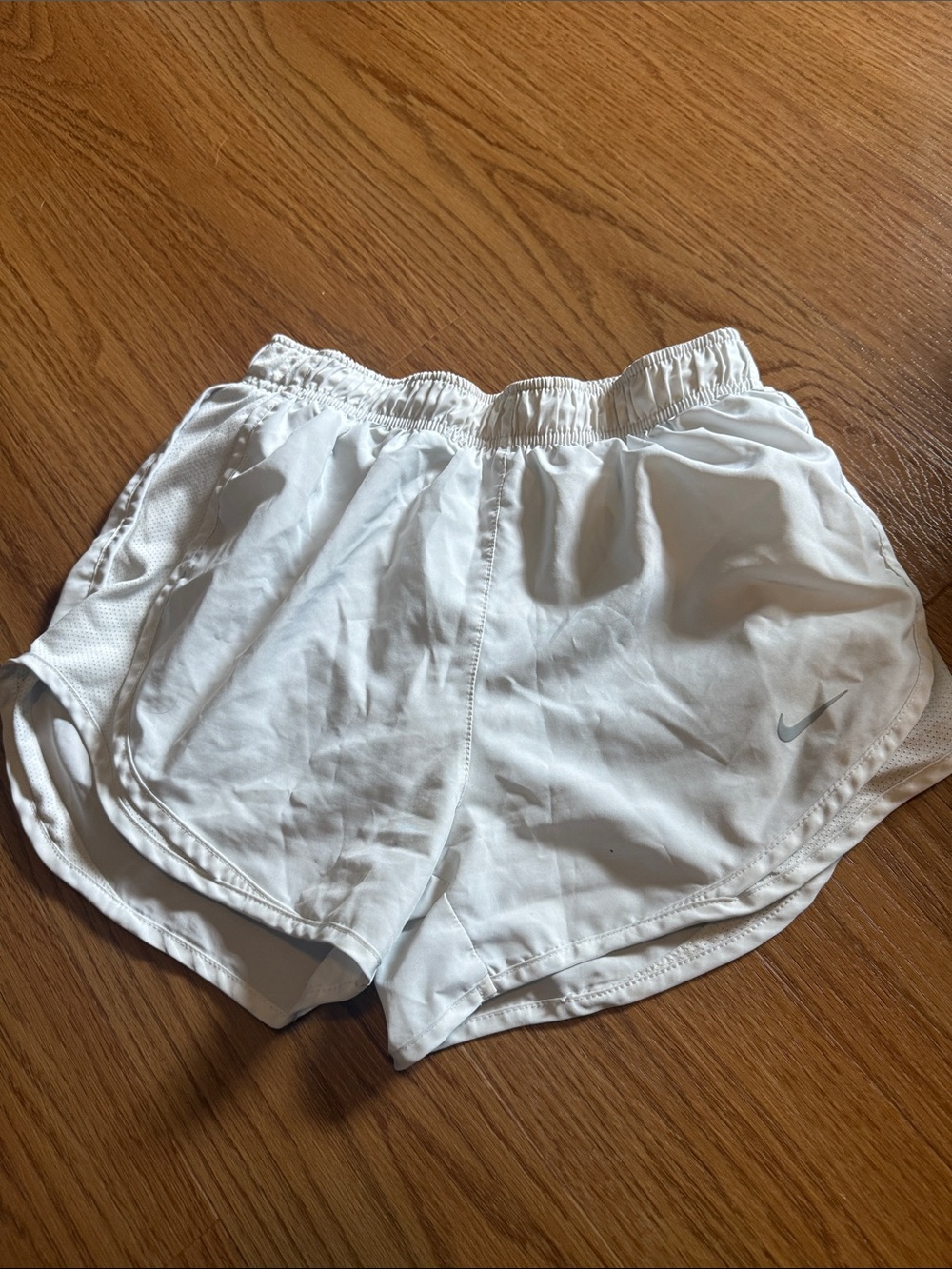 Nike Women's White Athletic Running Shorts